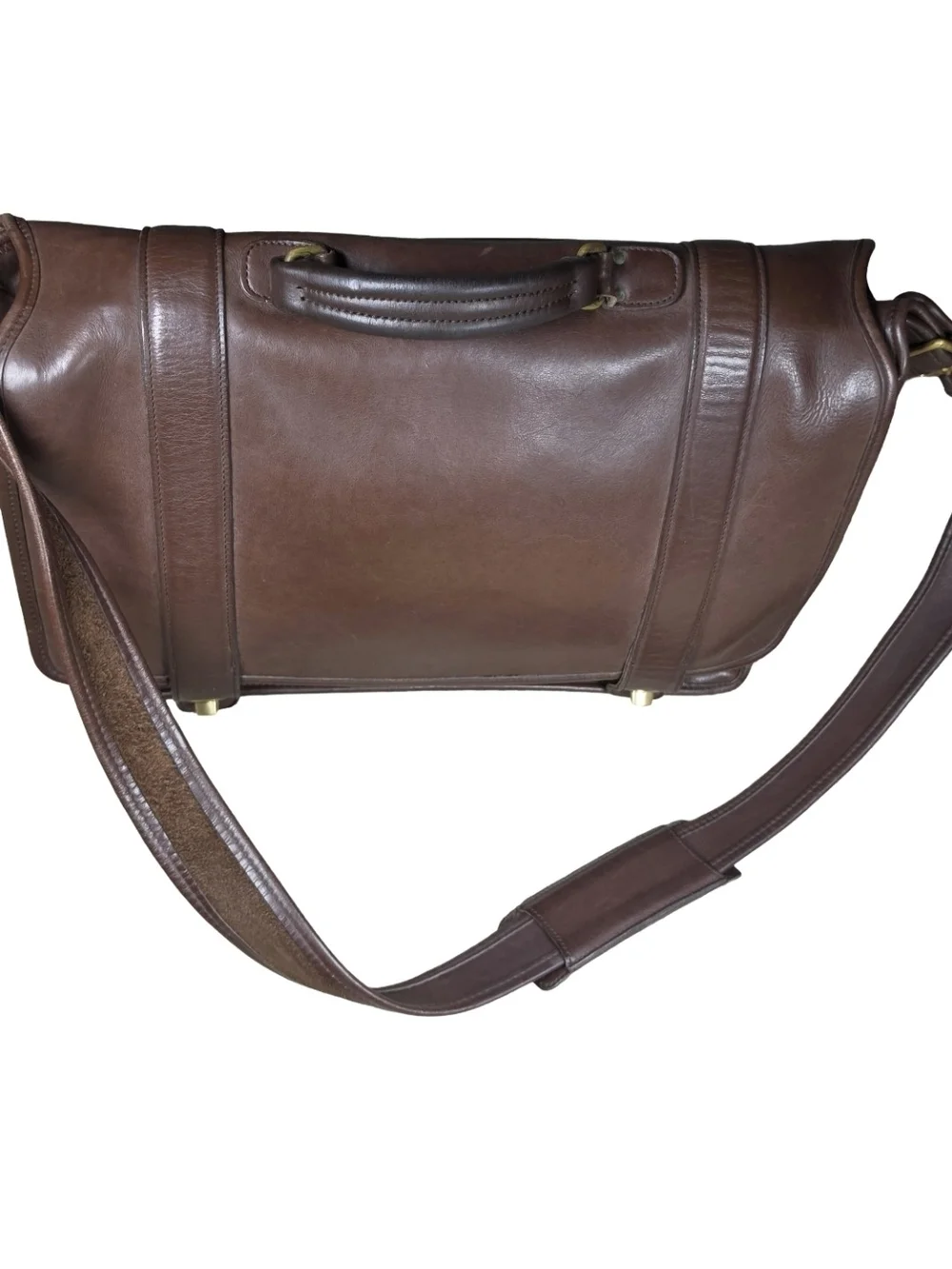 Coach Essex Briefcase 5274 Mahogany Vintage Brown Leather Laptop Bag USA